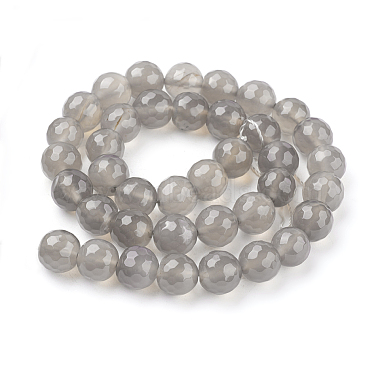 Natural Grey Agate Beads(G-A047-1)-2