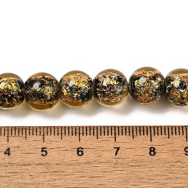 Handmade Dichroic Foil Glass Beads Strands(DICH-U001-06B)-4