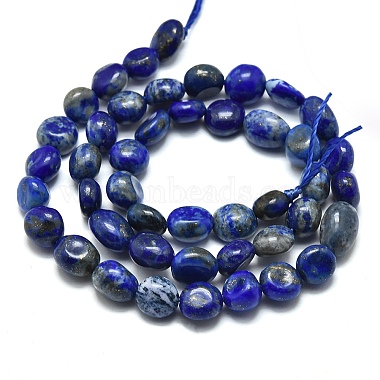Chapelets de perles en lapis-lazuli naturel(G-O186-B-17)-2