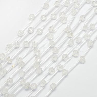 10mm Flower Quartz Crystal Beads