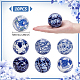 10Pcs Floral Printed Porcelain Beads(PORC-UN0001-06)-3