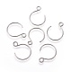 304 Stainless Steel Earring Hooks(STAS-O119-10P-B)-1