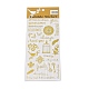 Hot Gold Foil Paper Self-Adhesive Stickers(DIY-K076-01C)-1