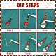 Kit de fabrication de boucles d'oreilles de Noël Sunnyclue(DIY-SC0021-83)-6