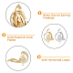 16Pcs 2 Colors Brass Clip-on Earring Findings(KK-DC0002-23)-4