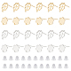 DICOSMETIC 40Pcs 4 Style 201 Stainless Steel Stud Earring Findings(STAS-DC0009-83)-1