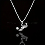 Football Soccer Shoe 667 Stainless Steel Pendant Necklaces for Men, Antique Silver, 27.56 inch(70cm)(FS-WG4A7BD-02)