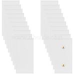 20Pcs Acrylic Earring Display Cards, Rectangle, Clear, 6x3x0.25cm, Hole: 2.5mm(EDIS-CP0001-16B)