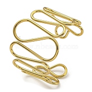 Vacuum Plating 202 Stainless Steel Wiggle Ring Open Cuff Bangles for Women, Golden, 1-1/4~2-1/8 inch(3.1~5.25cm), Inner Diameter: 2-1/4~2-3/8 inch(5.7~6cm)(BJEW-M317-01B-G)