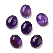 Natural Amethyst Cabochons, Grade A, Oval, 12x10x4.5mm(G-G145-01A-17)