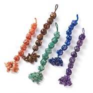 Natural Mixed Gemstone Car Hanging Decorations, Pendant Decorations, 220mm(HJEW-O002-09)