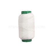 Polyester Sewing Threads, for Hand & Machine Sewing, Tassel Embroidery, White, 0.25mm(PW-WG11846-02)