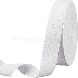 Cotton Cotton Twill Tape Ribbons, Herringbone Ribbons, for for Home Decoration, Wrapping Gifts & DIY Crafts Decorative, White, 35mm(OCOR-WH0057-30F-01)