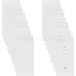 20Pcs Acrylic Earring Display Cards, Rectangle, Clear, 6x3x0.25cm, Hole: 2.5mm(EDIS-CP0001-16B)