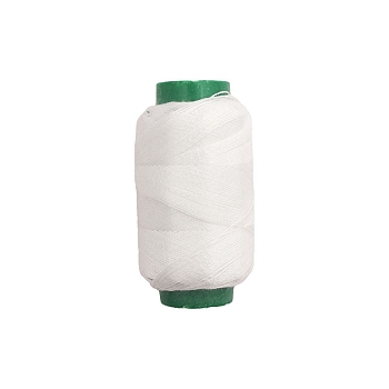 Polyester Sewing Threads, for Hand & Machine Sewing, Tassel Embroidery, White, 0.25mm