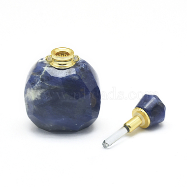 pendentifs de bouteille de parfum ouvrants en sodalite naturelle(G-E556-20C)-3
