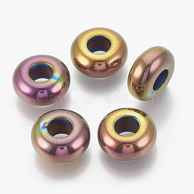 14mm Rondelle Non-magnetic Hematite Beads