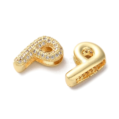 Rack Plating Brass Micro Pave Cubic Zirconia Slide Charms(KK-C084-34G-P)-2