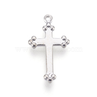 Platinum Cross Brass Pendants