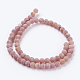 Chapelets de perle en agate naturelle patinée(G-G589-6mm-05)-2