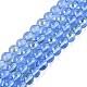 Transparent Electroplate Glass Beads Strands(EGLA-Q132-6MM-01A-16)-1