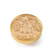 DIY Scrapbook, Brass Wax Seal Stamp Head, Universe Themed Pattern, 25mm(AJEW-WH0130-019)