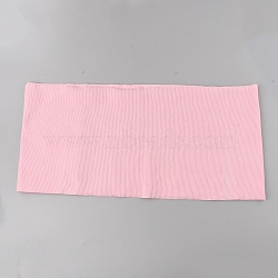 Cotton Ribbing Fabric for Cuffs, Waistbands Neckline Collar Trim, Pink, 650x235x1mm(FIND-WH0290-003A)