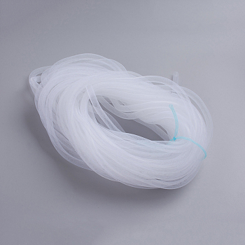Plastic Net Thread Cord, White, 10mm, 30Yards