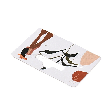 長方形の紙 3.5x5x0.05 ペア イヤリング ディスプレイ カード (吊り下げ穴付き)(CDIS-C004-04A)-4