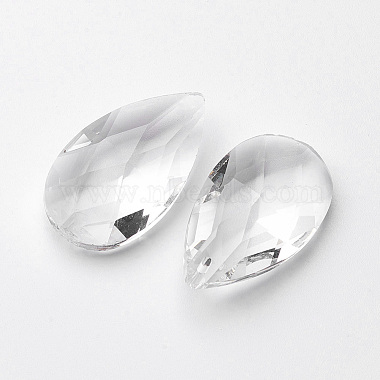 Faceted Teardrop Glass Pendants(X-GLAA-R149-A-01)-2