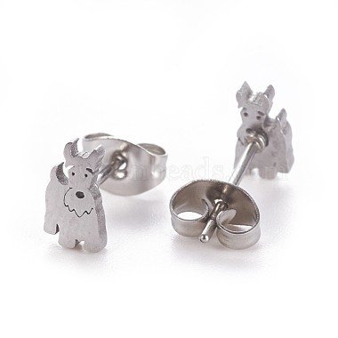 304 Stainless Steel Puppy Jewelry Sets(SJEW-F208-06P)-6