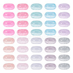 150G 10 Colors Glass Seed Beads, Imitation Cat Eye Beads, Rondelle, Mixed Color, 6x3mm, Hole: 1mm, 15g/color(SEED-TA0001-64)