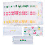 200Pcs OPP Flower Nougat Candy Packaging Bags, Rectangle, Colorful, 9.4x3.9x0.01cm(ABAG-WH0039-28)