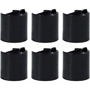 Plastic Press Cap, Black, 28x27mm, Inner Diameter: 24mm(DIY-WH0143-53C)