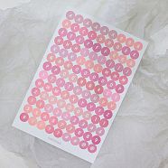 Paper Self-Adhesive Letter Decorative Stickers, Round Dot Letter A~Z Number 0~9 Decals for Party Decorative Presents, Light Coral, 180x120mm(WG31279-02)