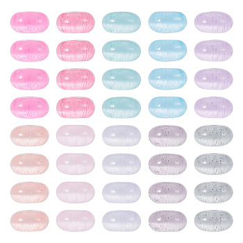 150G 10 Colors Glass Seed Beads, Imitation Cat Eye Beads, Rondelle, Mixed Color, 6x3mm, Hole: 1mm, 15g/color