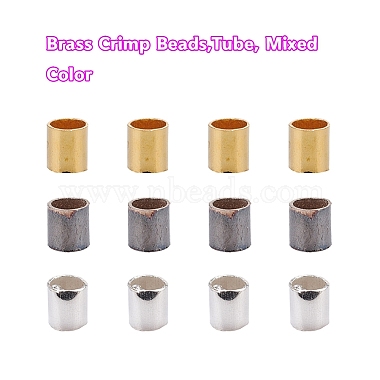 Brass Crimp Beads(KK-YW0001-21)-2