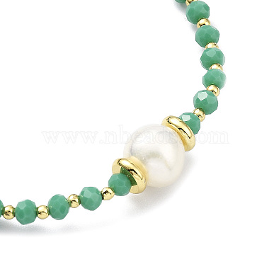 Adjustable Pearl & Glass & Brass Braided Beaded Bracelet for Women(BJEW-O187-14)-3