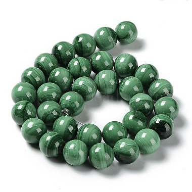 Chapelets de perles en malachite naturelle(G-F571-27AB1-7mm)-7