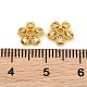 Brass Micro Pave Clear Cubic Zirconia Bead Caps(CU-CBA6A75-28G)-3
