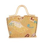 Alloy Big Pendants, Bag Charms, Golden, Yellow, 50x46x12mm, Hole: 17x14mm(FIND-B070-01B)
