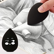 Washable Sketch Rubbing Sponge Egg, Reusable Sketch Drawing Art Blenders Tools for Artist, Random Color, 6x4cm(PW-WG39652-01)