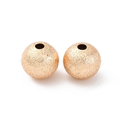 Brass Beads, Round, Real 18K Gold Plated, 15.5x16x16mm, Hole: 3.5mm(KK-D360-27G)