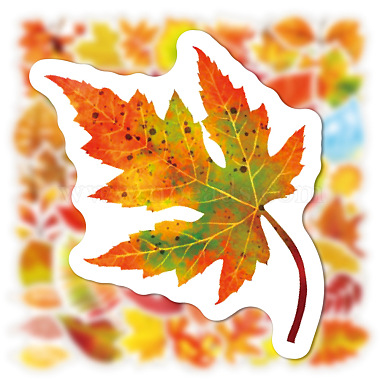 Thanksgiving Day Waterproof PVC Plastic Sticker Labels(STIC-PW0003-32)-2