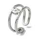 Non-Tarnish 304 Stainless Steel Open Cuff Ring(RJEW-L110-024P)-1