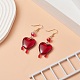 Aretes colgantes de corazón derretido de resina(EJEW-TA00216)-4