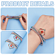 benecreat 2ensemble de bracelets multibrins avec chaînes extensibles en fer(BJEW-BC0001-26)-4