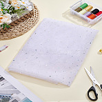 1M Gauze Polyester with PVC Paillette Fabric, Clothing Accessories, WhiteSmoke, 160~172x0.02cm(DIY-LP0002-14)