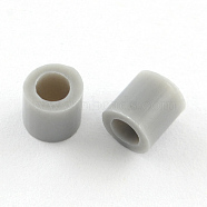 Melty Mini Beads Fuse Beads Refills, Tube, Silver, 3~3.3x2.5~2.6mm, about 40000pcs/500g(DIY-R013-2.5mm-A36)