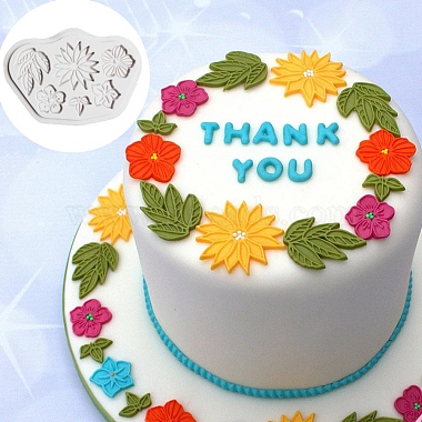 Mixed Flower Food Grade Silicone Molds(DIY-H145-15)-5